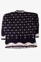 Vintage Navy Blue Snowmen Ugly Christmas Sweater (2000s)