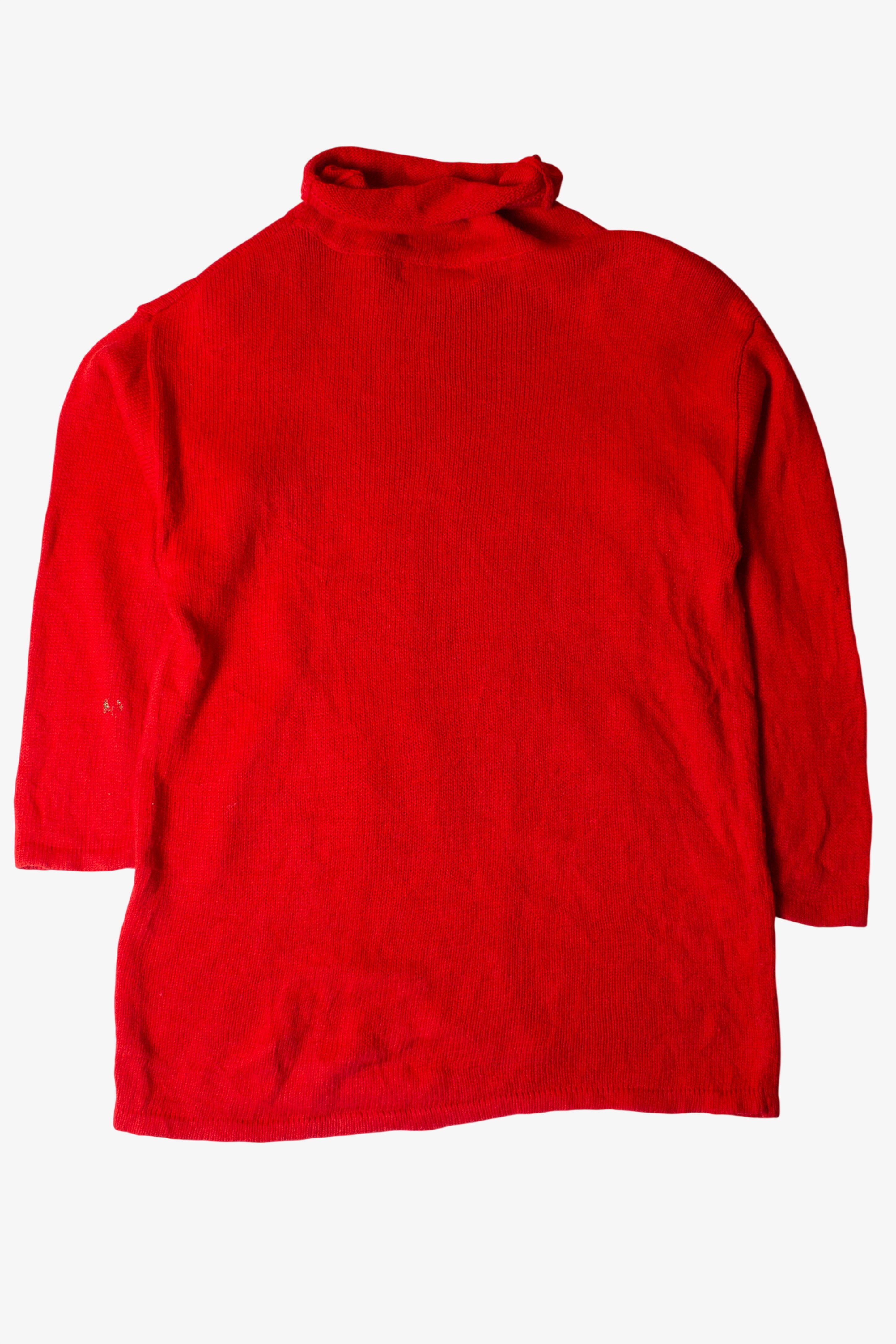 Vintage Angel Tree Turtleneck Christmas Sweater (1990s)
