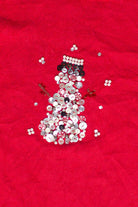 Vintage Casual Options Button Bling Snowman Ugly Christmas Sweater (1990s)