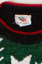 Vintage Patches Graphic Ugly Christmas Sweater (1990s)
