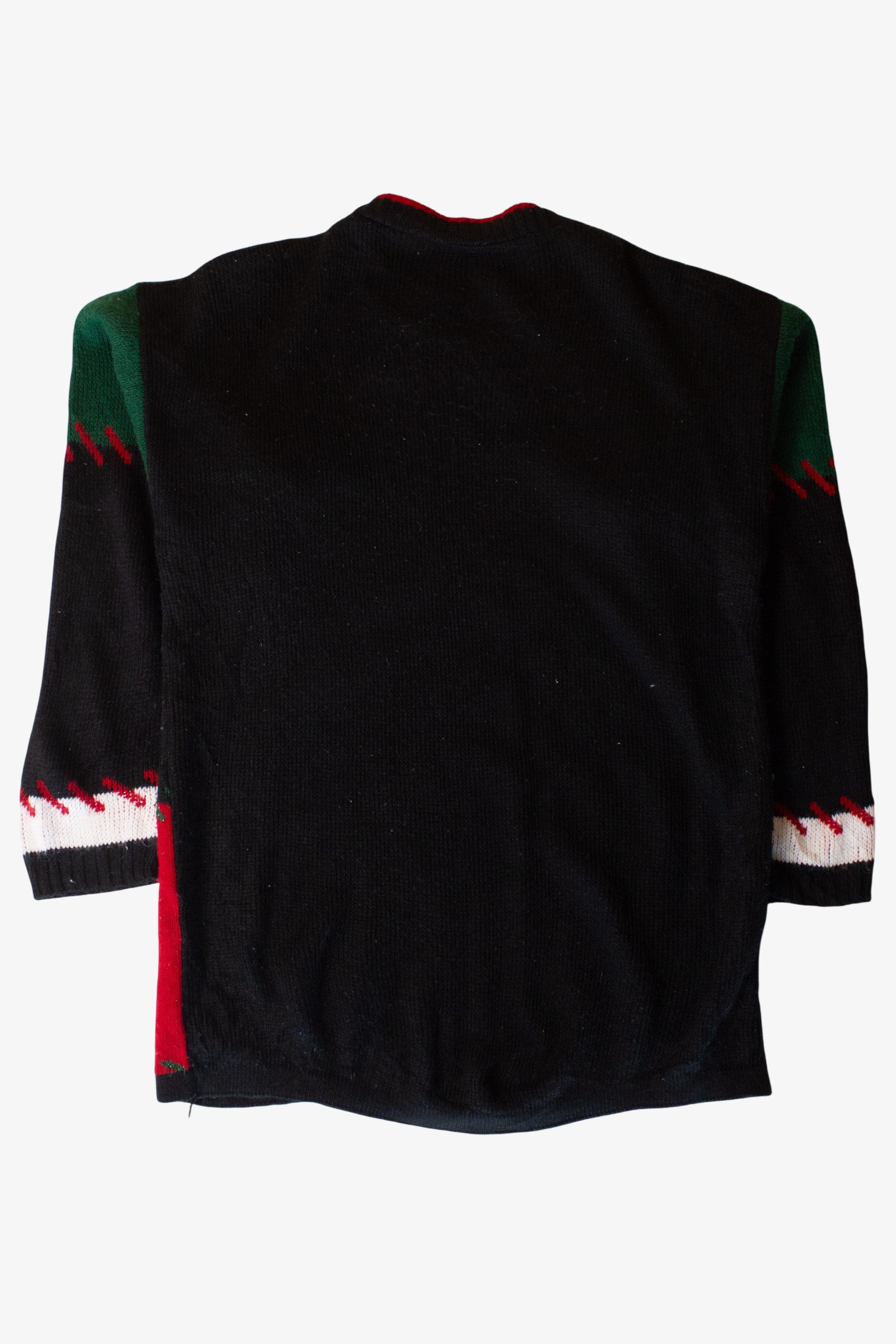 Vintage Patches Graphic Ugly Christmas Sweater (1990s)