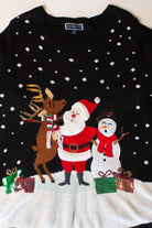 Vintage Singing Santa Ugly Christmas Sweater (2000s)