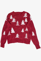 Holiday Time Sequin Christmas Trees Ugly Christmas Sweater (2010s)