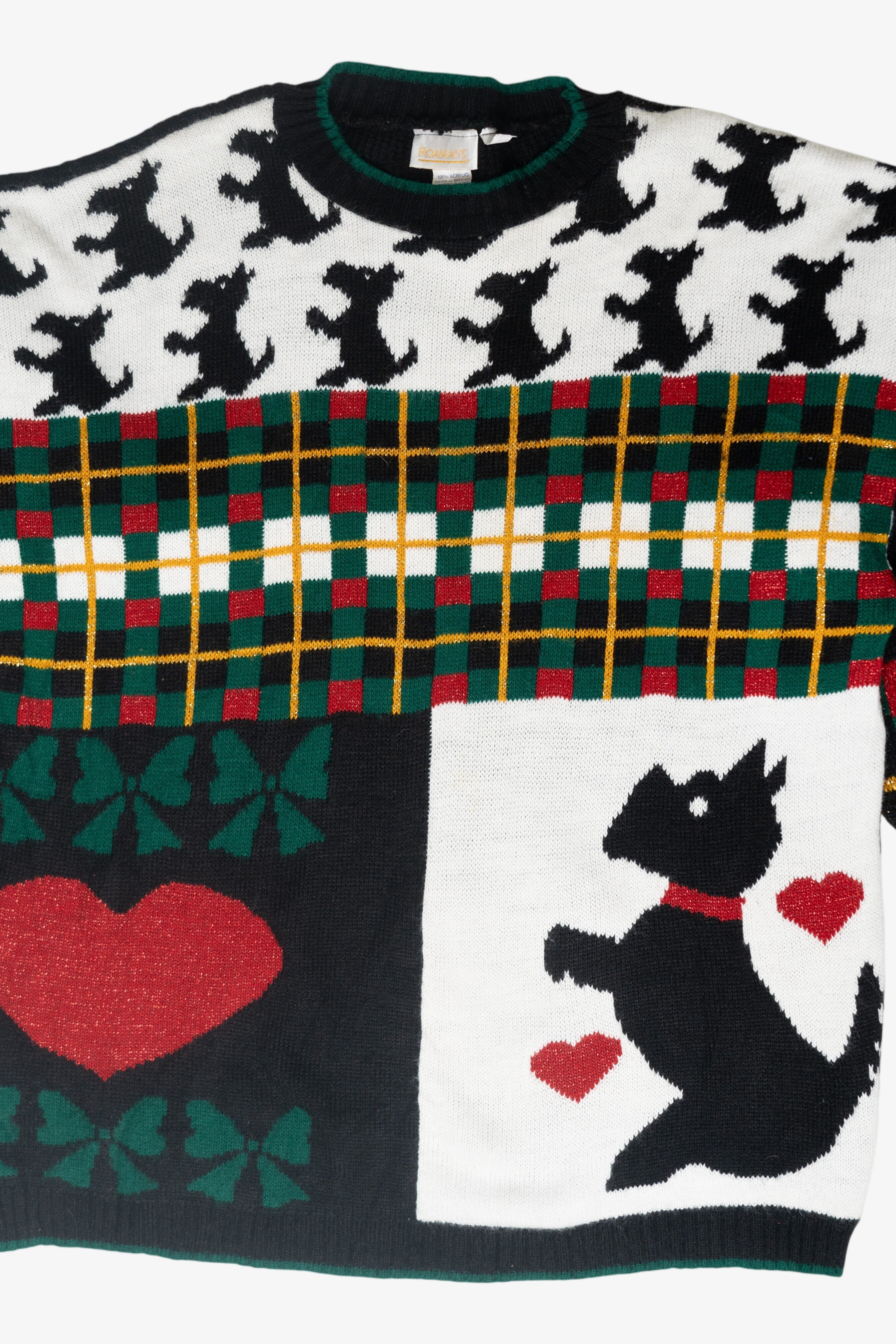 Dogs Ugly Christmas Pullover (1980s)