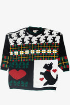 Dogs Ugly Christmas Pullover (1980s)