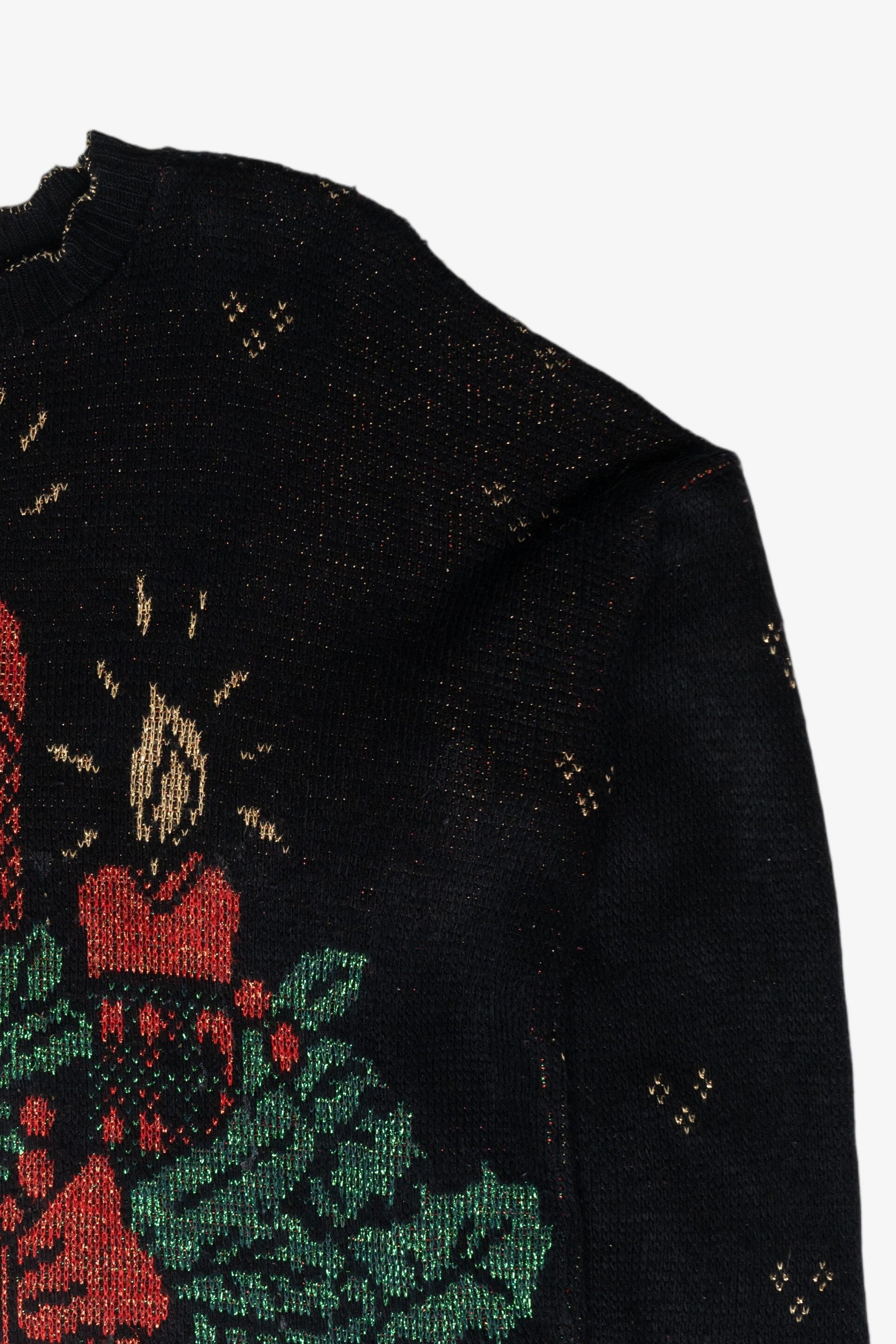 Lurex Candles Ugly Christmas Pullover (1990s)