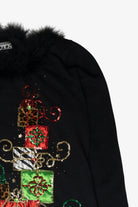 Animal Print Presents Ugly Christmas Pullover (2000s)