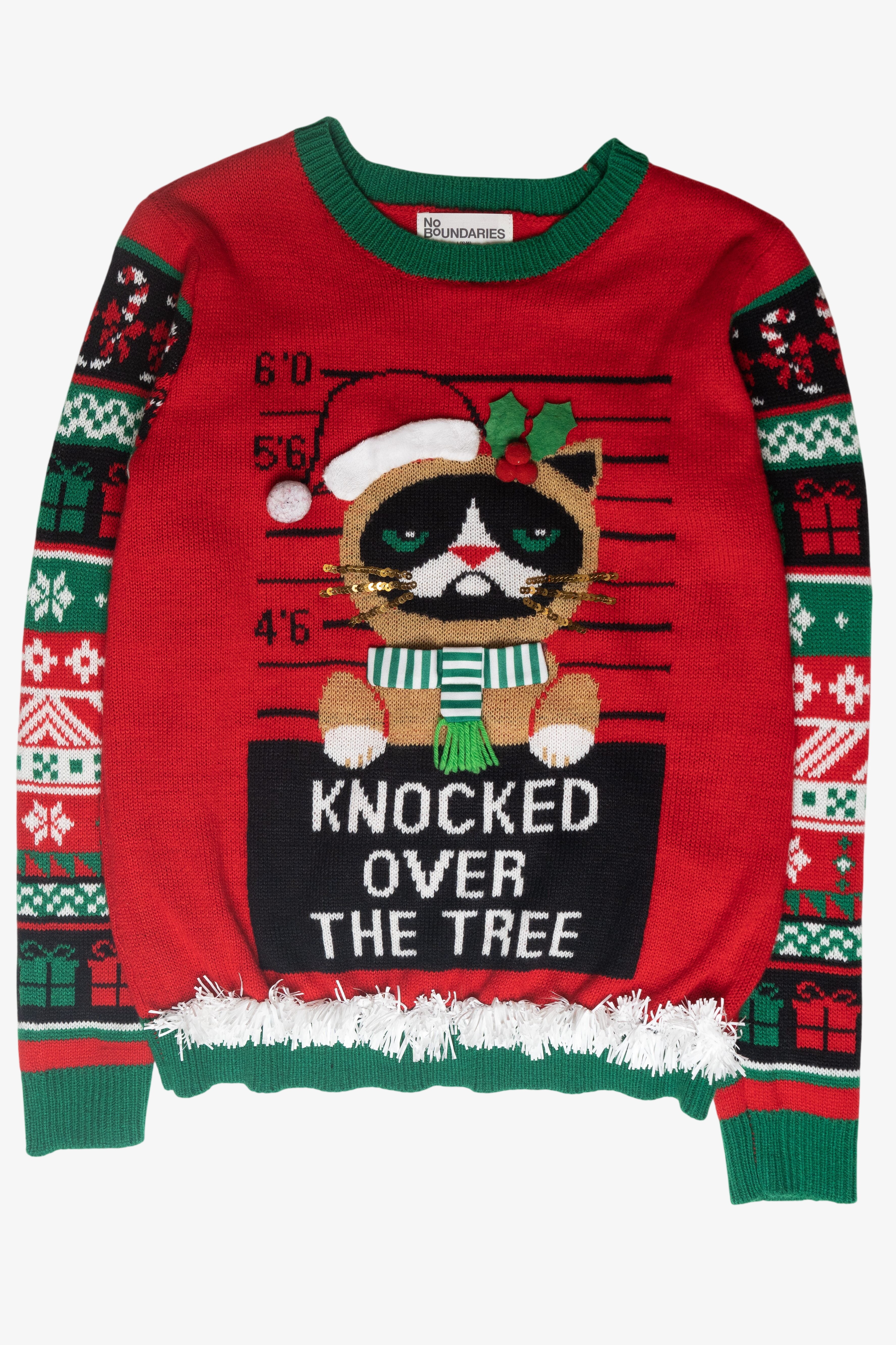Bad Cat Ugly Christmas Sweater (2010s)