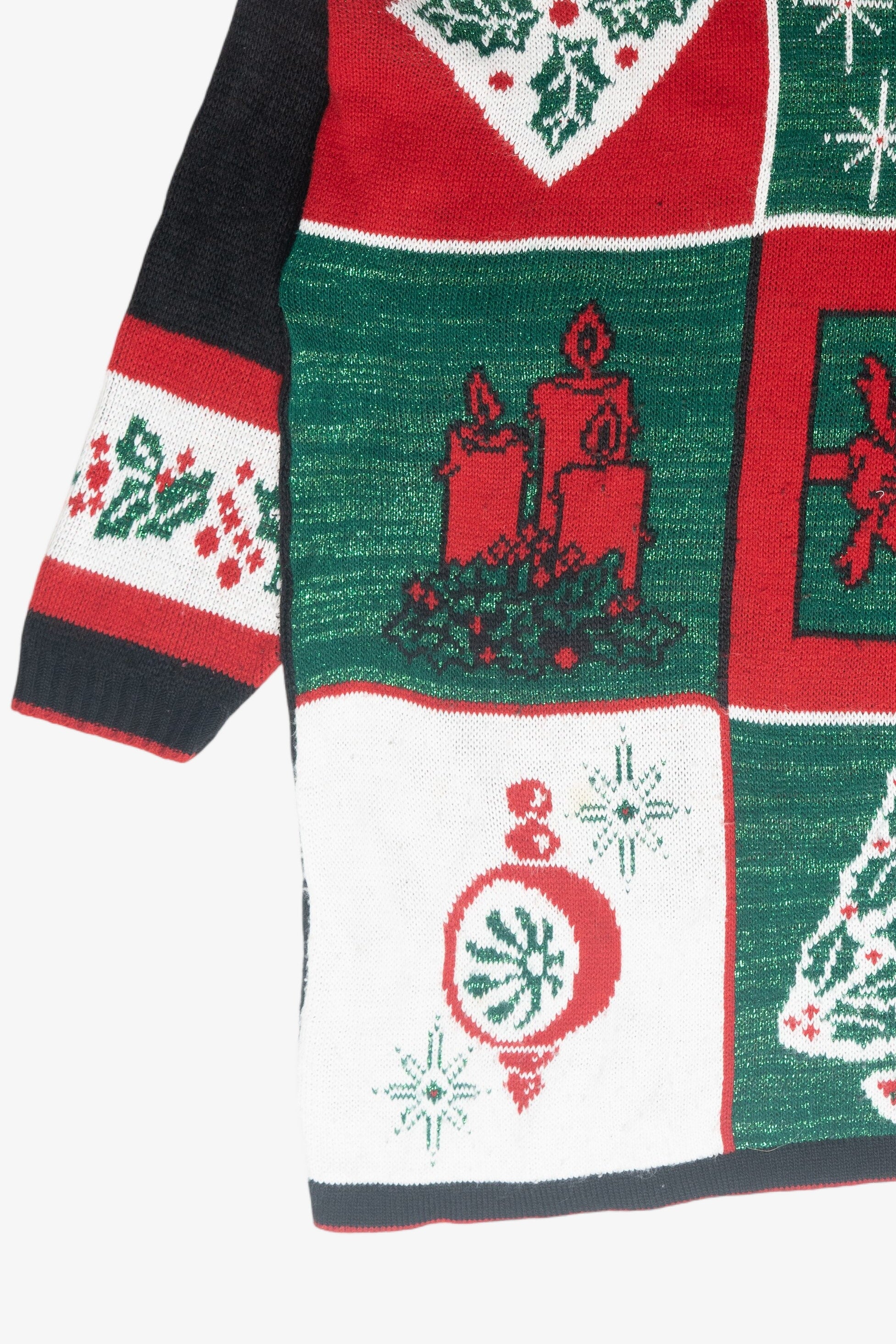 Presents Grid Vintage Ugly Christmas Pullover (1980s)
