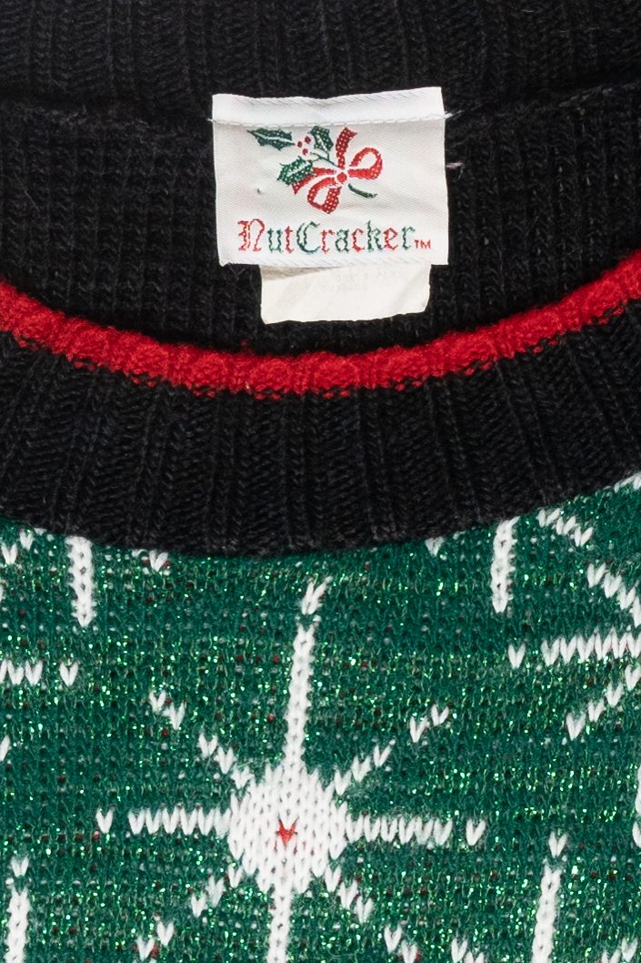 Presents Grid Vintage Ugly Christmas Pullover (1980s)