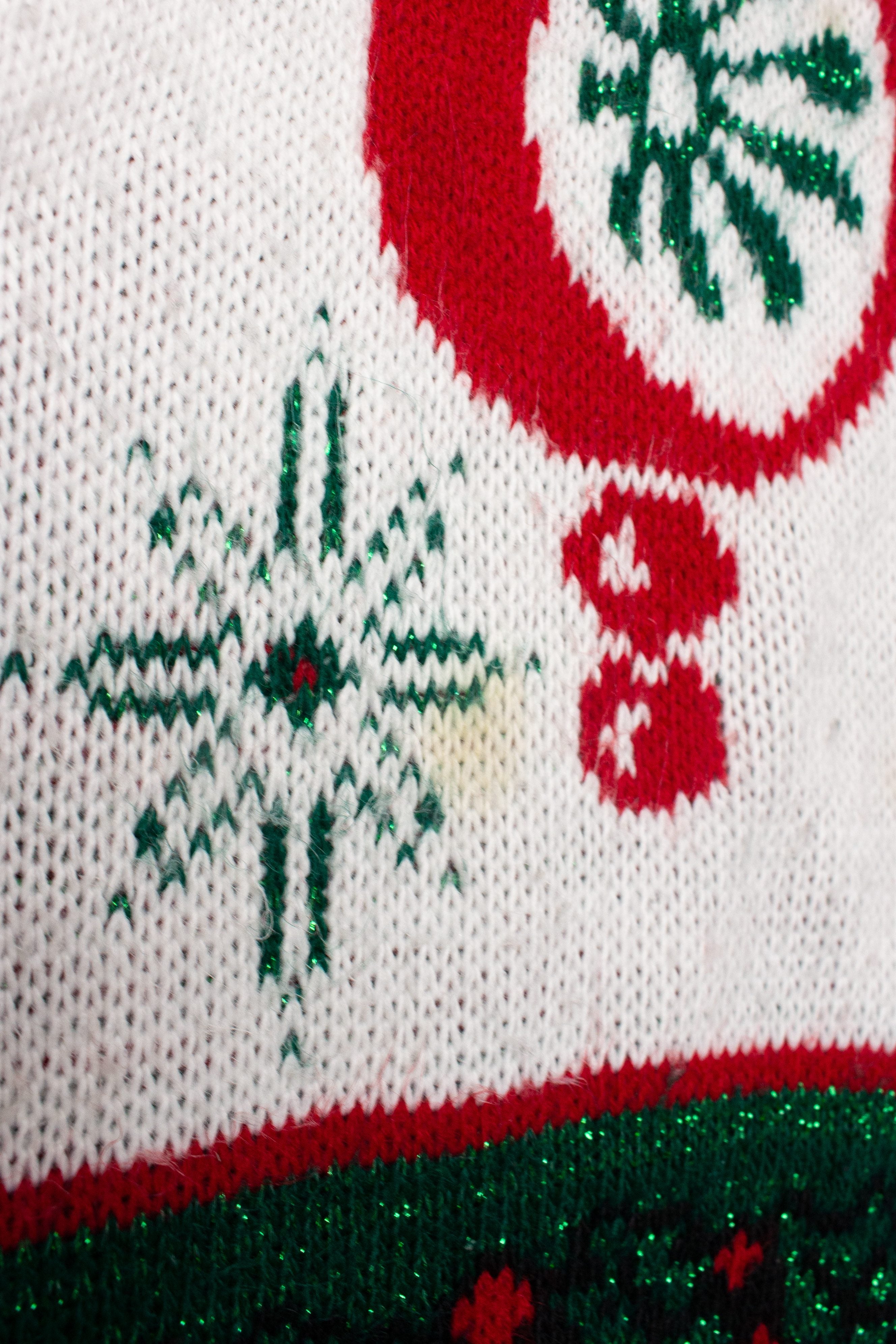 Presents Grid Vintage Ugly Christmas Pullover (1980s)