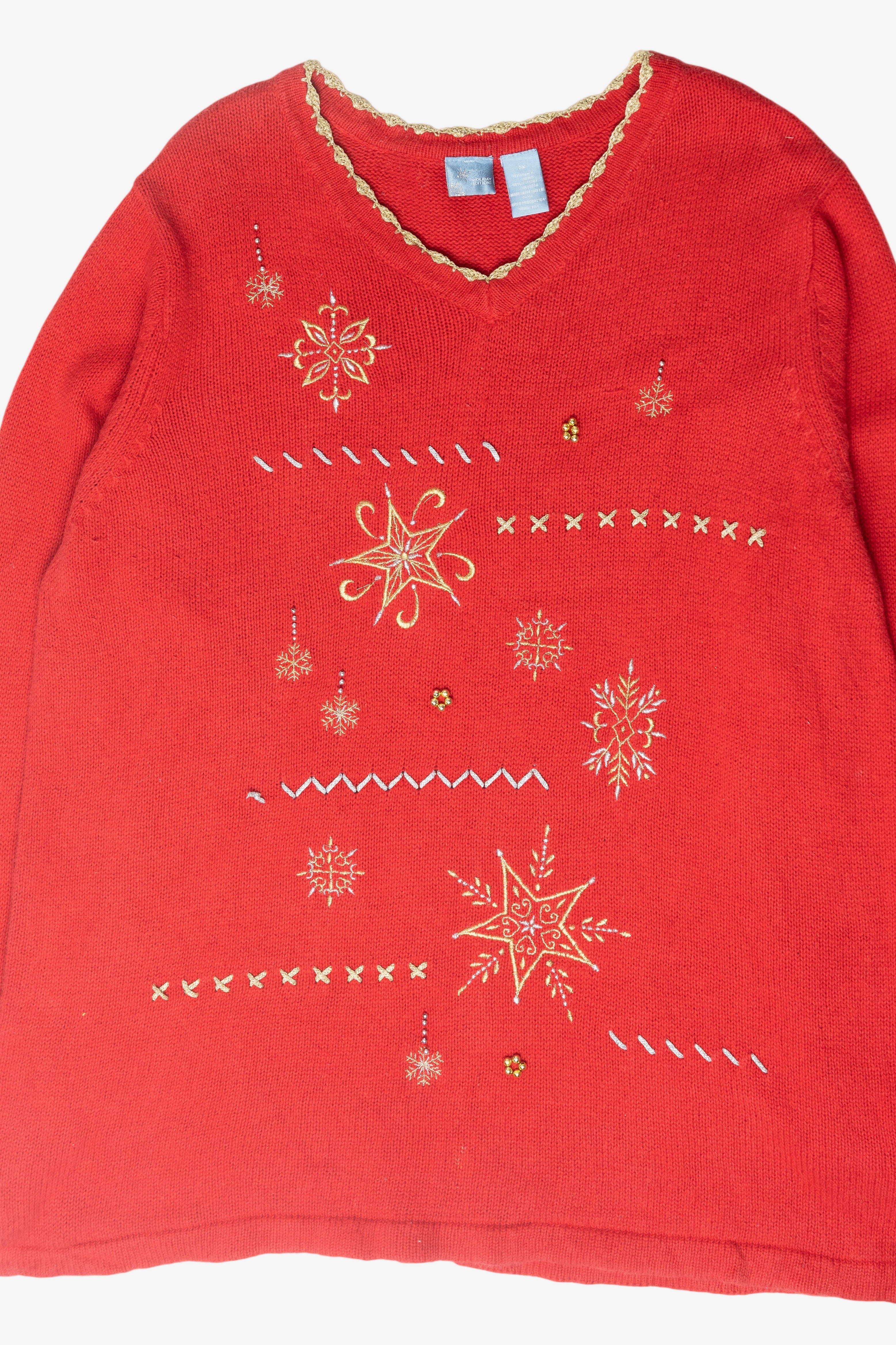 Snowflakes Ugly Christmas Sweater (2000s)