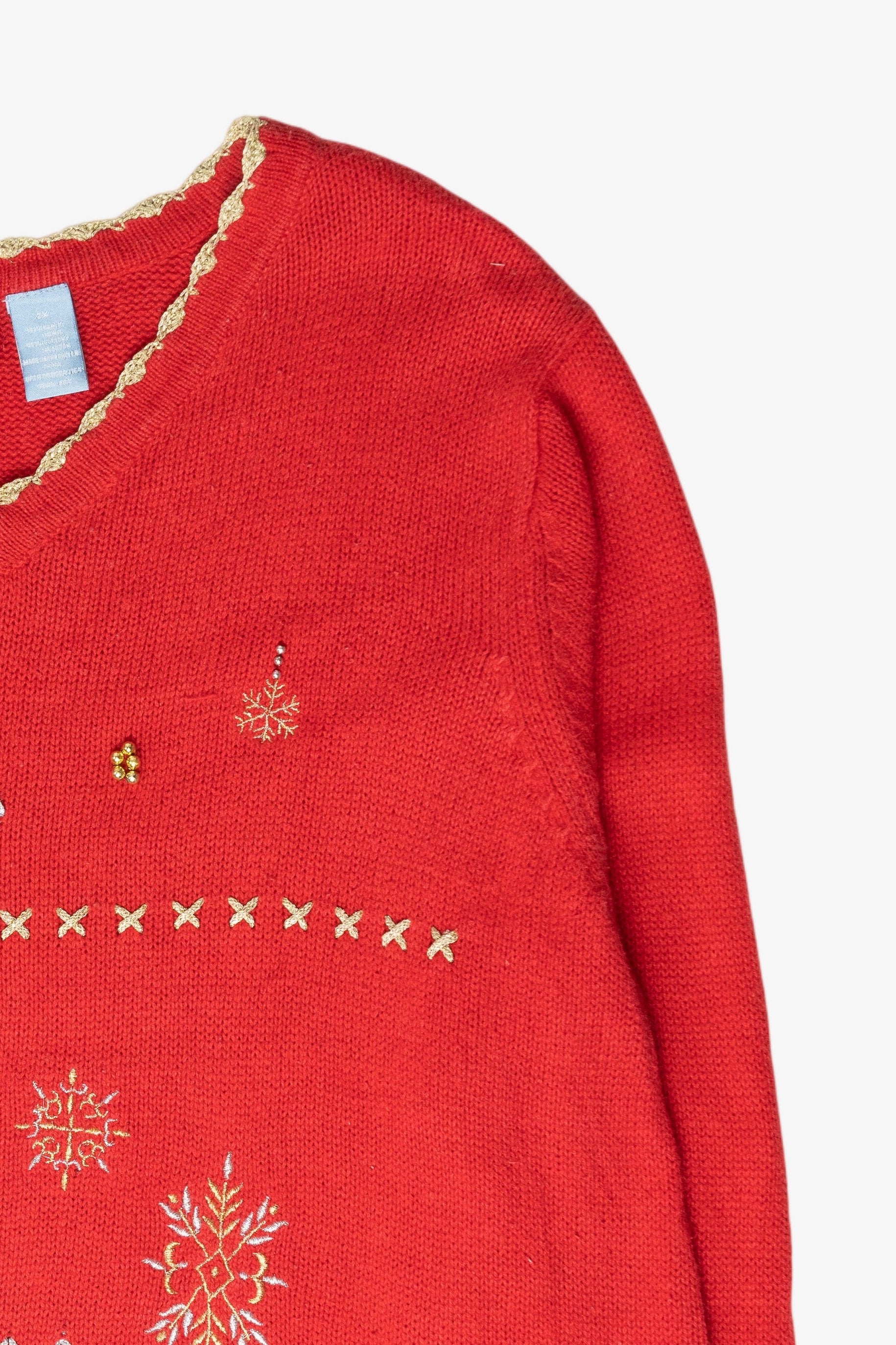 Snowflakes Ugly Christmas Sweater (2000s)