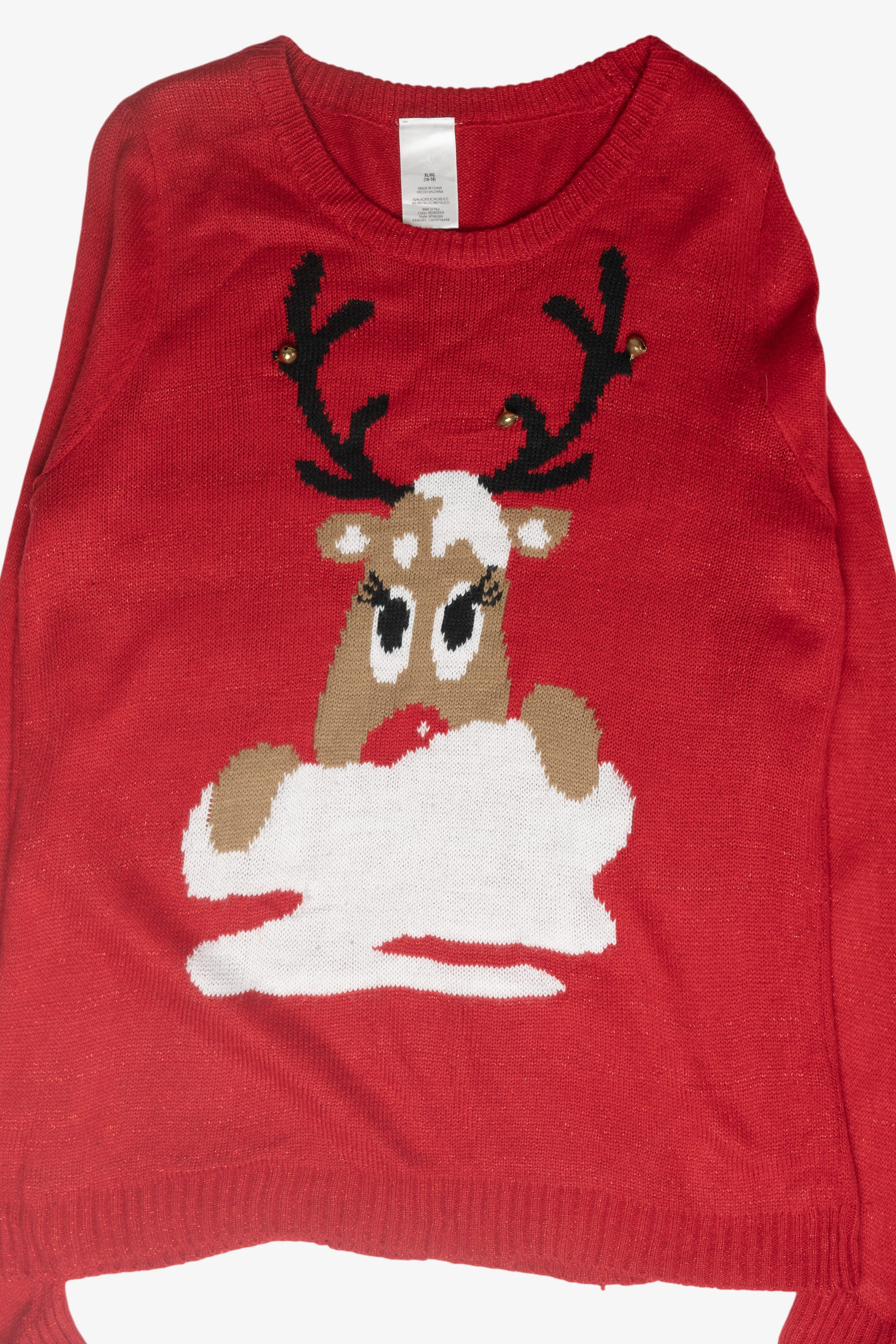Lady Reindeer Ugly Christmas Pullover (2010s)