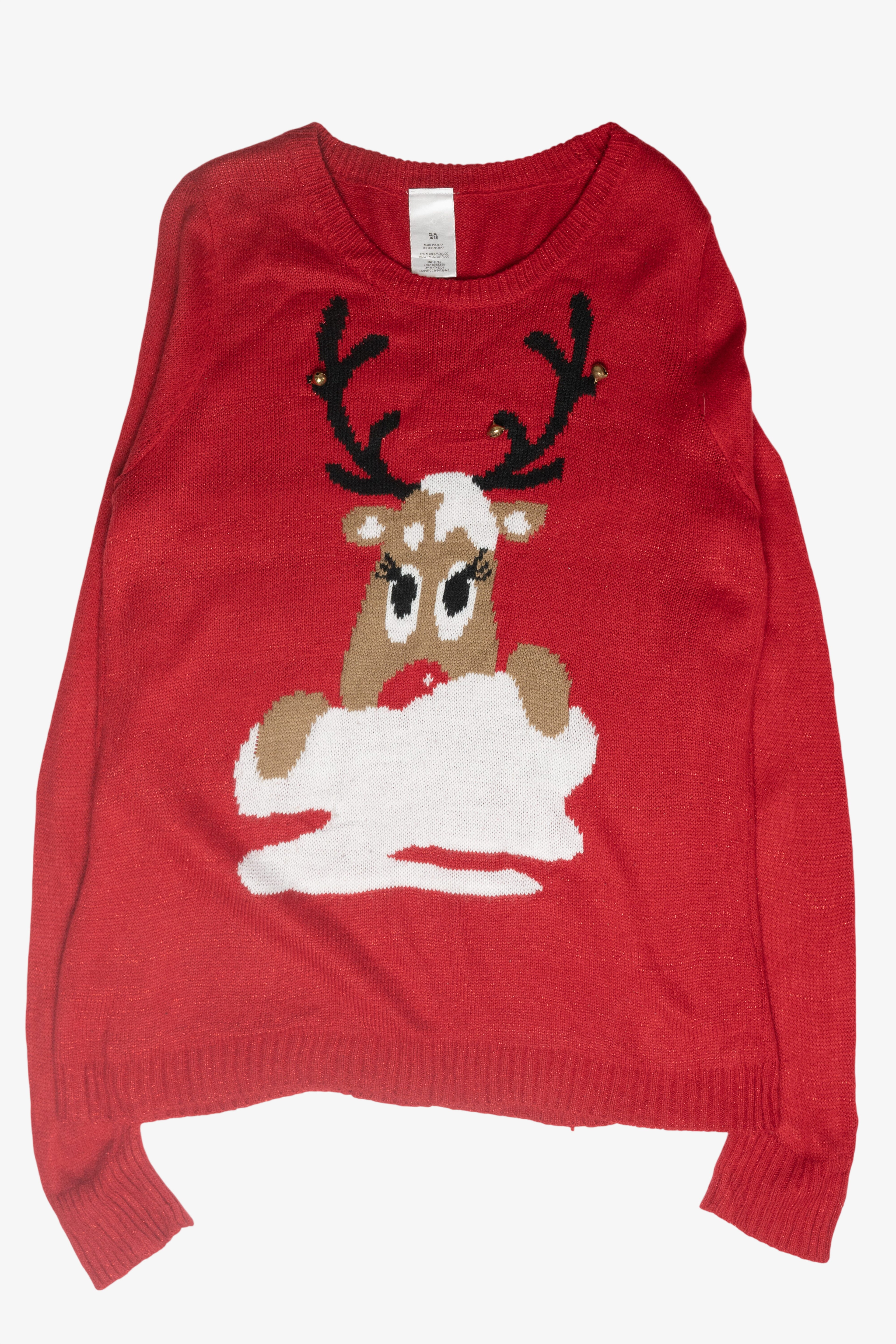 Lady Reindeer Ugly Christmas Pullover (2010s)