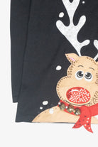 Reindeer Landscape Ugly Vintage Christmas Pullover (2000s)