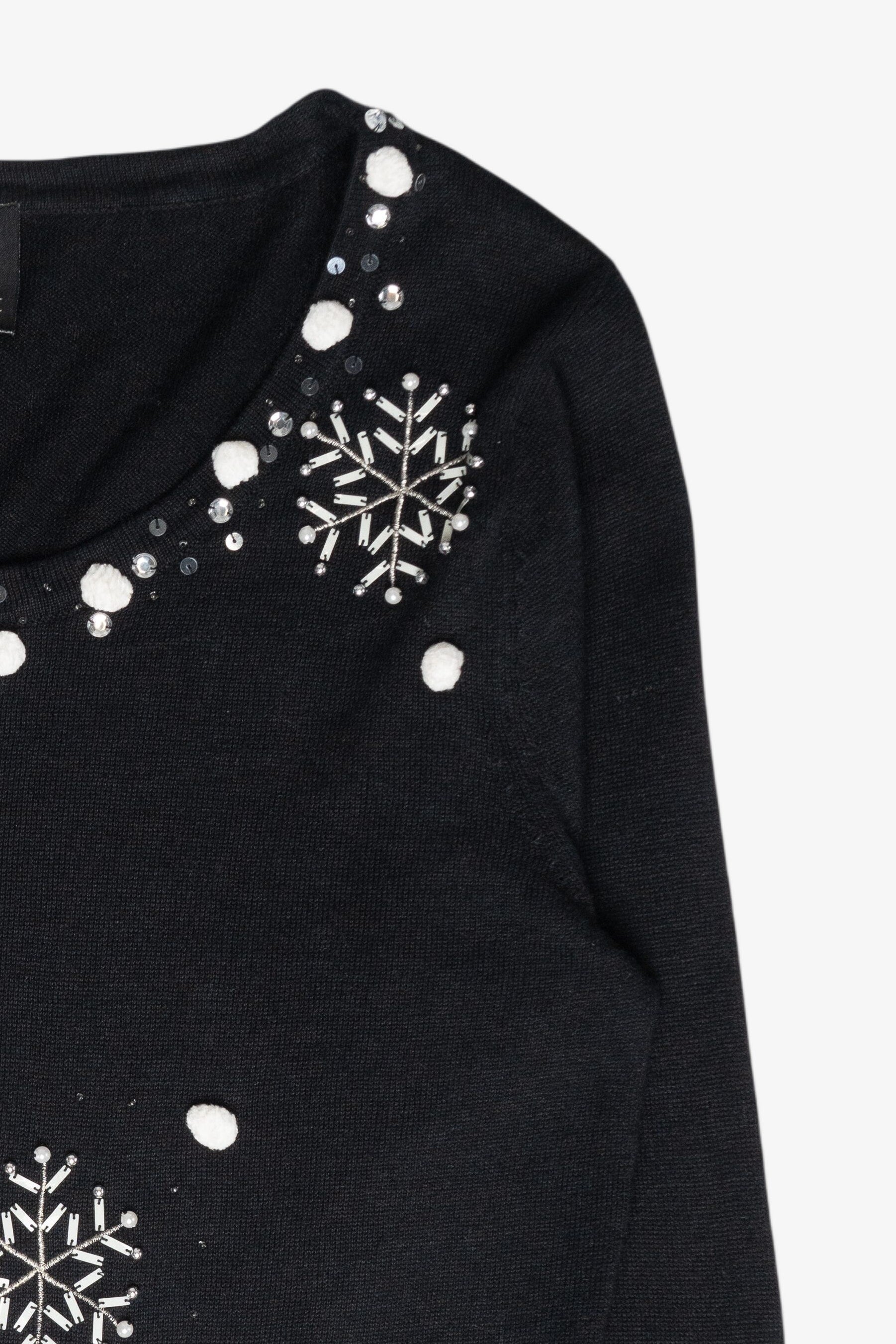 Reindeer Landscape Ugly Vintage Christmas Pullover (2000s)