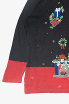 Vintage Cozy Fireplace Ugly Christmas Sweater (1990s)