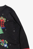 Vintage Cozy Fireplace Ugly Christmas Sweater (1990s)