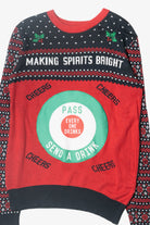 Spirits Bright Drink Target Funny Ugly Christmas Pullover (2010s)