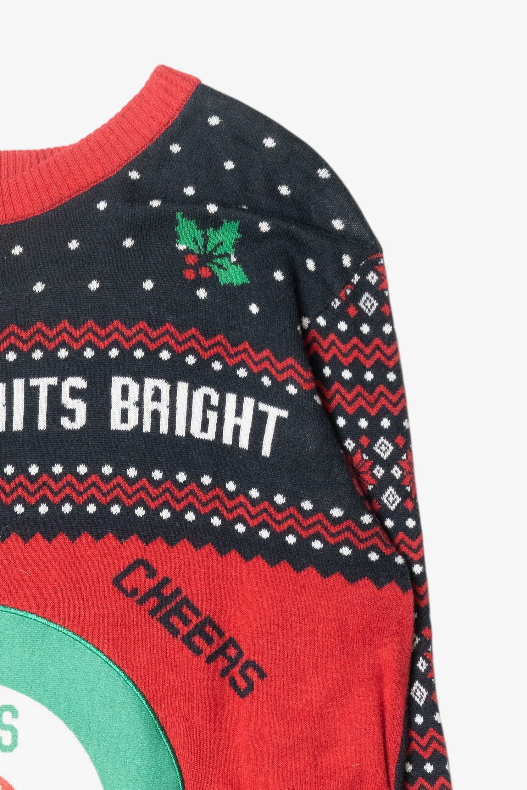 Spirits Bright Drink Target Funny Ugly Christmas Pullover (2010s)