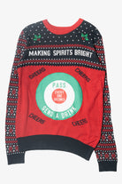 Spirits Bright Drink Target Funny Ugly Christmas Pullover (2010s)