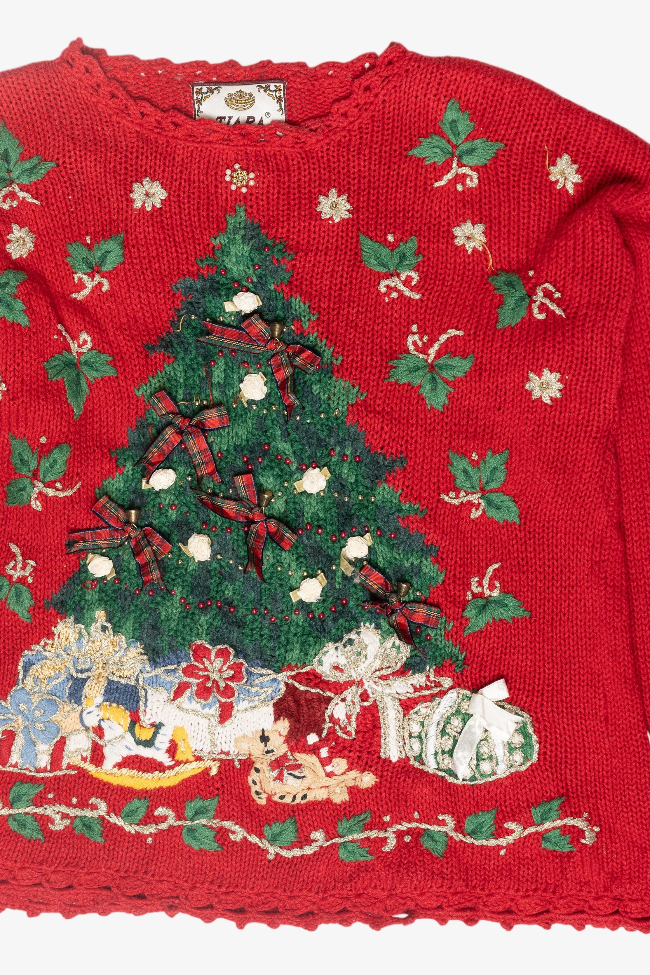 Christmas Tree Ugly Vintage Pullover (1990s)