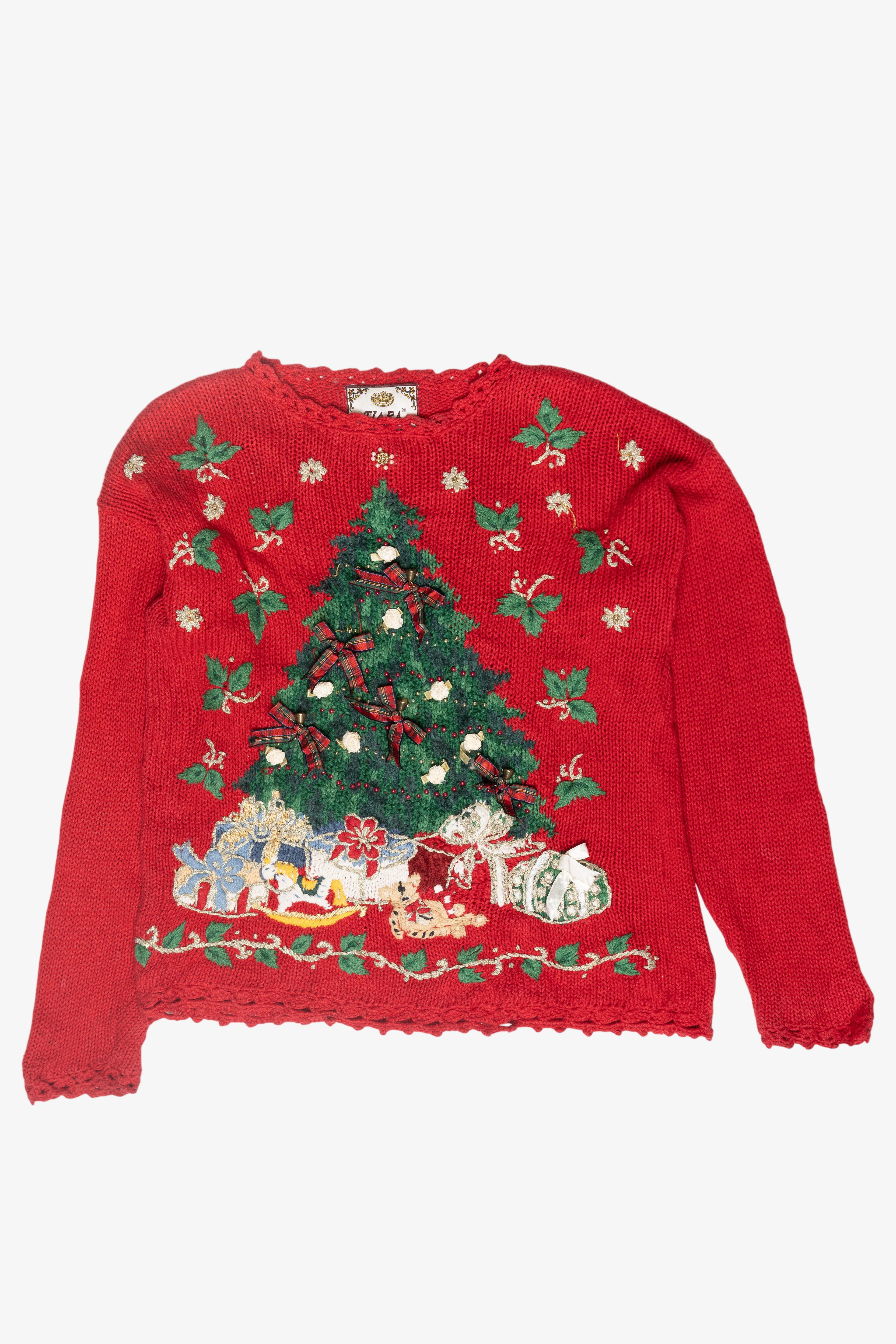 Christmas Tree Ugly Vintage Pullover (1990s)