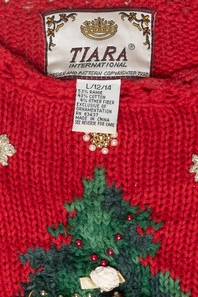 Christmas Tree Ugly Vintage Pullover (1990s)