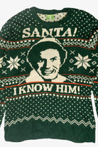 Elf Santa "I Know Him" Ugly Christmas Sweater (2010s)