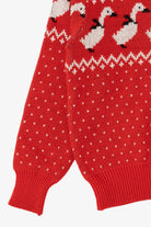 Red Ducks In Bows Ugly Christmas Pullover (2010s)