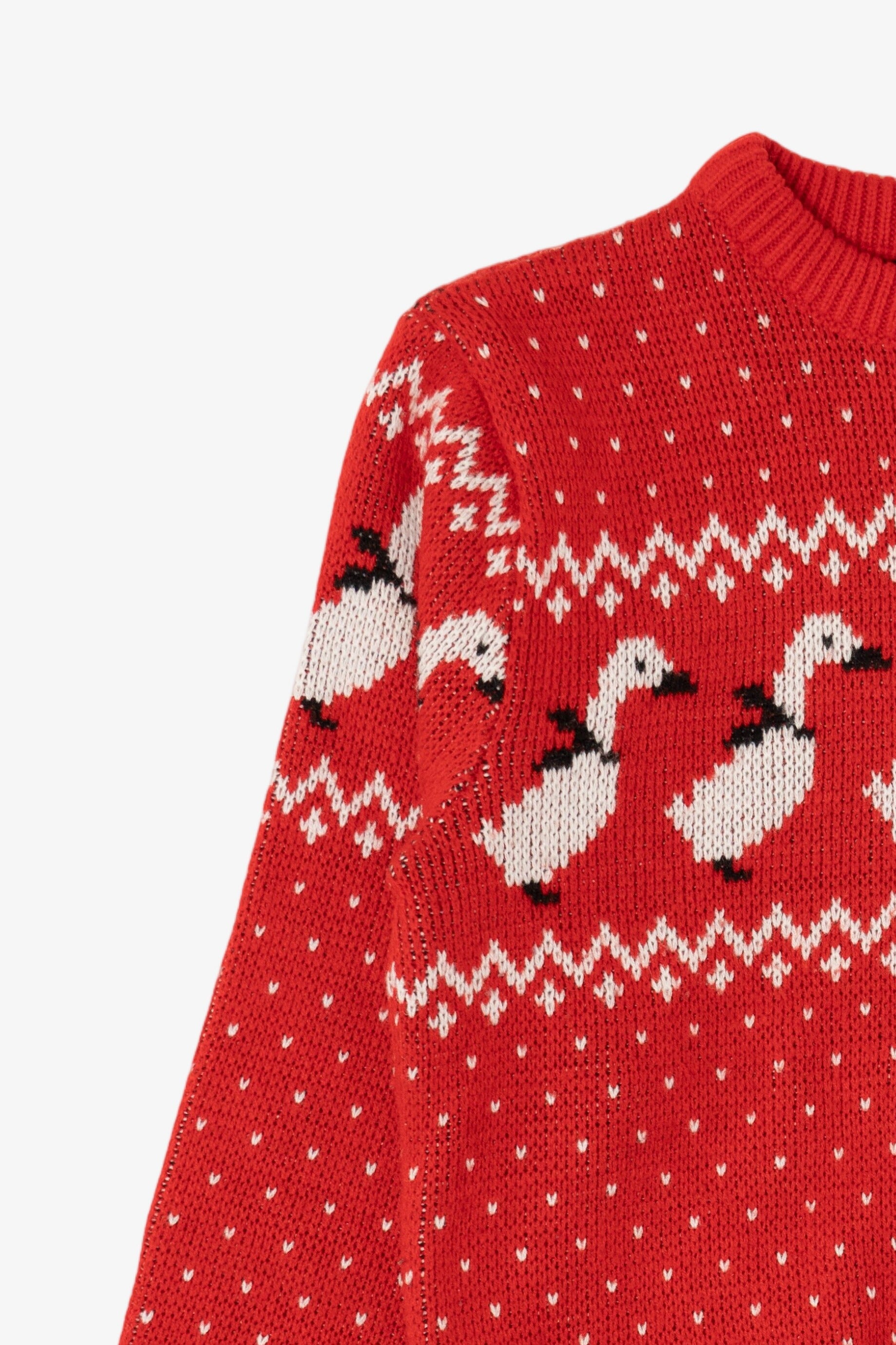 Red Ducks In Bows Ugly Christmas Pullover (2010s)