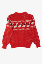 Red Ducks In Bows Ugly Christmas Pullover (2010s)
