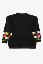 Vintage Black Holiday Time Cats Ugly Christmas Pullover (1980s)