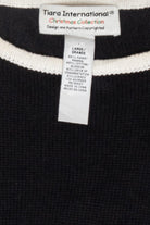 Skiing Snowman Vintage Ugly Christmas Sweater (2000s)