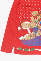 Bear Family Vintage Ugly Christmas Pullover (1990s)