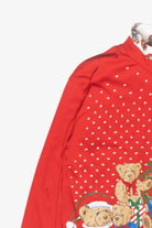 Bear Family Vintage Ugly Christmas Pullover (1990s)