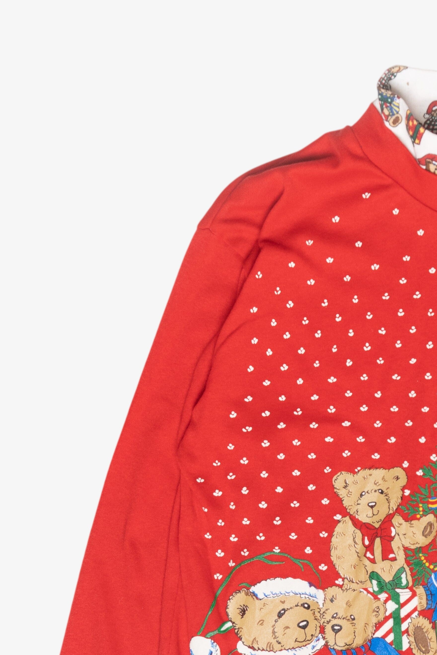 Bear Family Vintage Ugly Christmas Pullover (1990s)