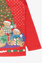Bear Family Vintage Ugly Christmas Pullover (1990s)