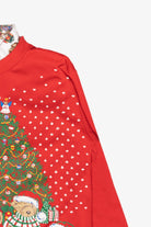 Bear Family Vintage Ugly Christmas Pullover (1990s)