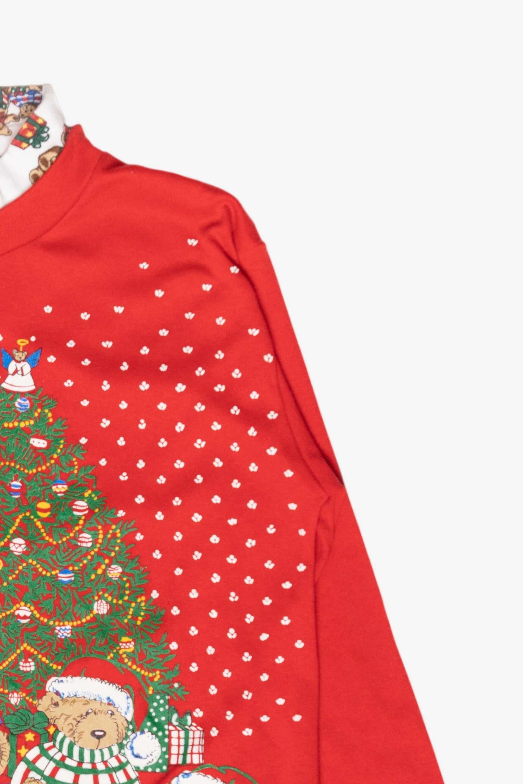 Bear Family Vintage Ugly Christmas Pullover (1990s)