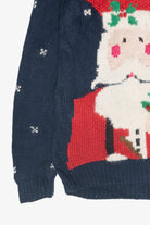 Santa Wrap Hat Vintage Ugly Christmas Sweater (1980s)