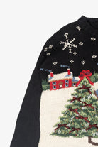 Skiing Bear USA Vintage Ugly Christmas Sweater (2000s)