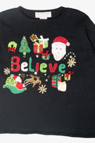 Believe Vintage Ugly Christmas Sweater (2000s)