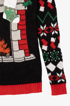 Vintage Black Remod Stockings Ugly Christmas Pullover (1990s)