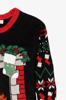 Vintage Black Remod Stockings Ugly Christmas Pullover (1990s)