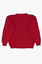 Vintage Red Holiday Traditions Nutcracker Under Tree Christmas Pullover (1990s)