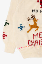Vintage "Merry Christmas Happy New Year" Santa Ugly Christmas Pullover