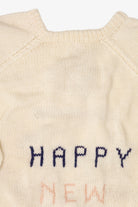 Vintage "Merry Christmas Happy New Year" Santa Ugly Christmas Pullover