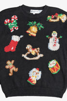 Vintage The Eagle's Eye Distressed Ugly Christmas Sweater (1980s)